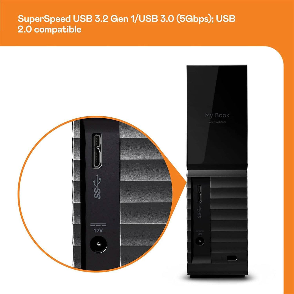 Western Digital 8TB My Book Desktop External Hard Drive  (Refurbished)
