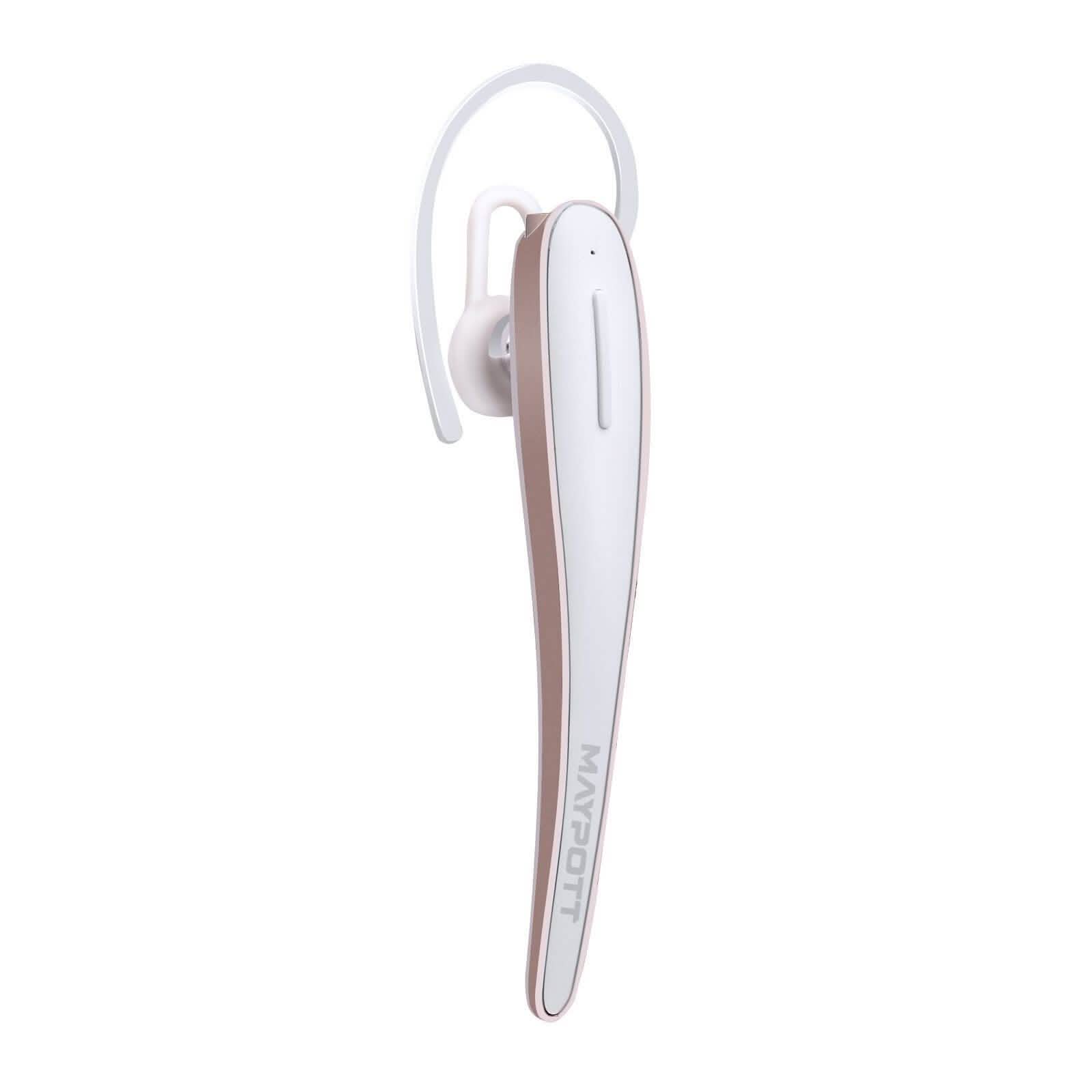Écouteurs sport stéréo sans fil Bluetooth 4.1 blancs