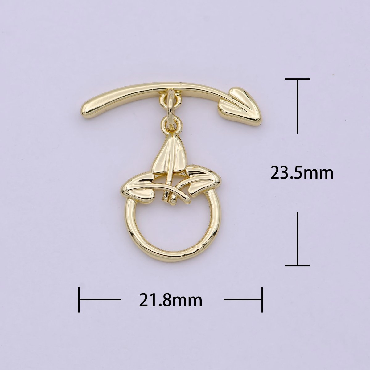 Wholesale Gold Toggle Clasp, Arrow OT Clasp Fancy Design OT Clasp Bulk Supply for Bracelet Necklace Component L-628