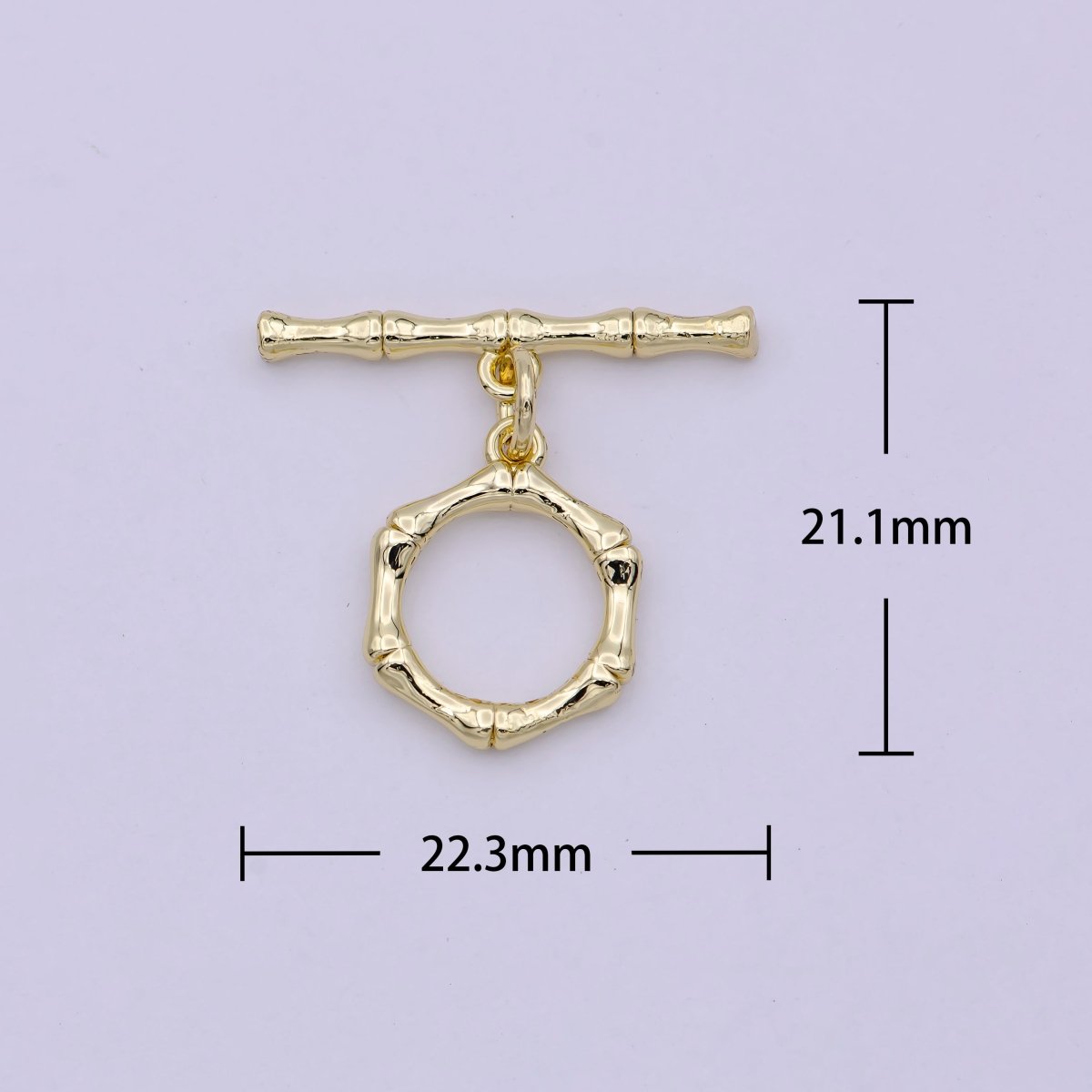 Wholesale Gold Toggle Clasp, Gold OT Clasp Fancy Design OT Clasp Bulk Supply for Bracelet Necklace Component L-620