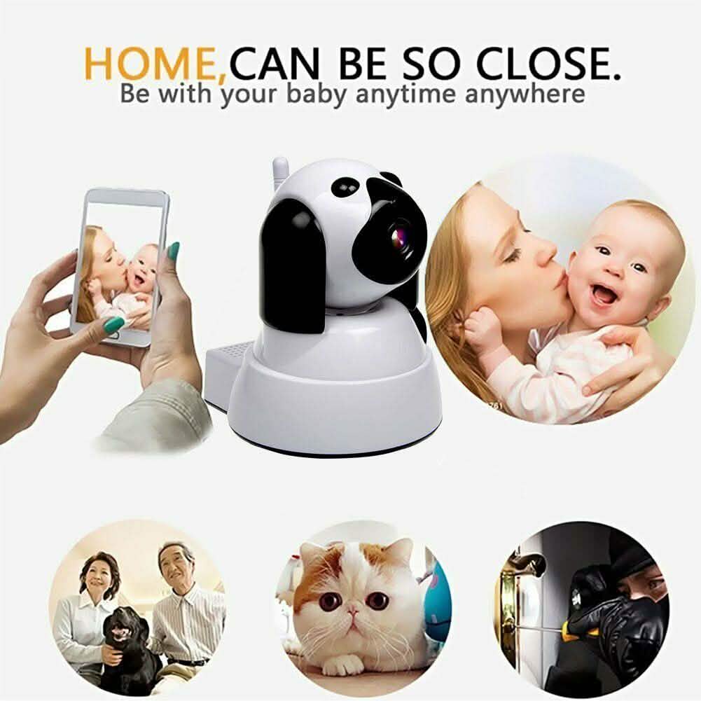 Caméra IP WiFi Caméra sans fil HD 720P avec détection de mouvement Audio bidirectionnel Vision nocturne