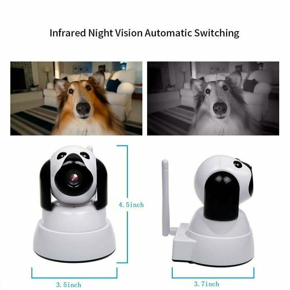 Caméra IP WiFi Caméra sans fil HD 720P avec détection de mouvement Audio bidirectionnel Vision nocturne