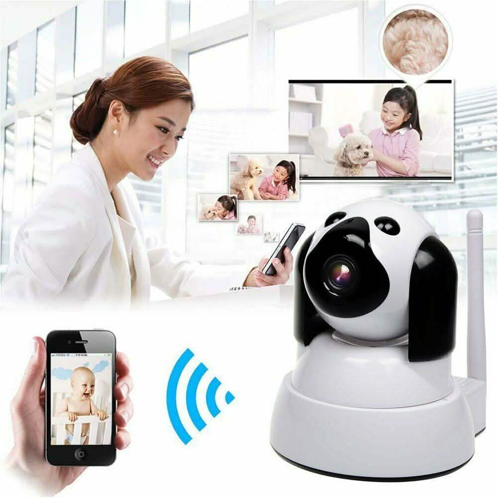 Caméra IP WiFi Caméra sans fil HD 720P avec détection de mouvement Audio bidirectionnel Vision nocturne