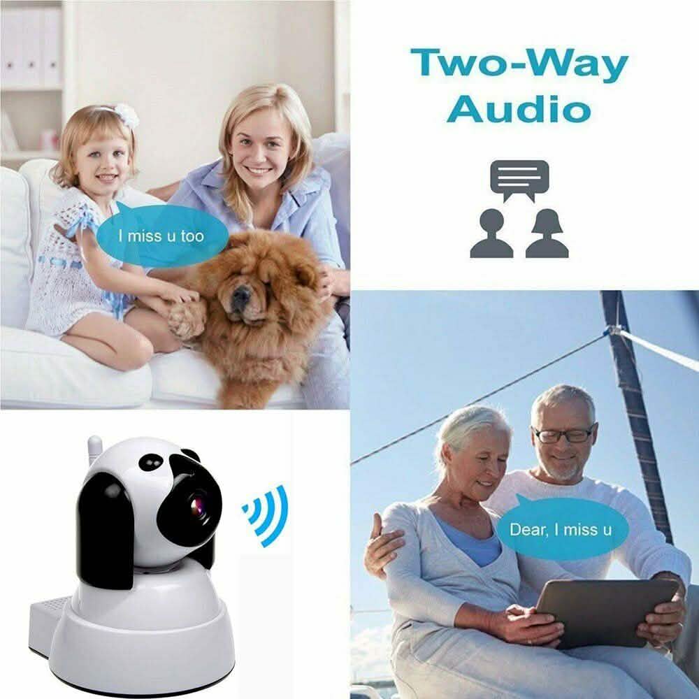 Caméra IP WiFi Caméra sans fil HD 720P avec détection de mouvement Audio bidirectionnel Vision nocturne