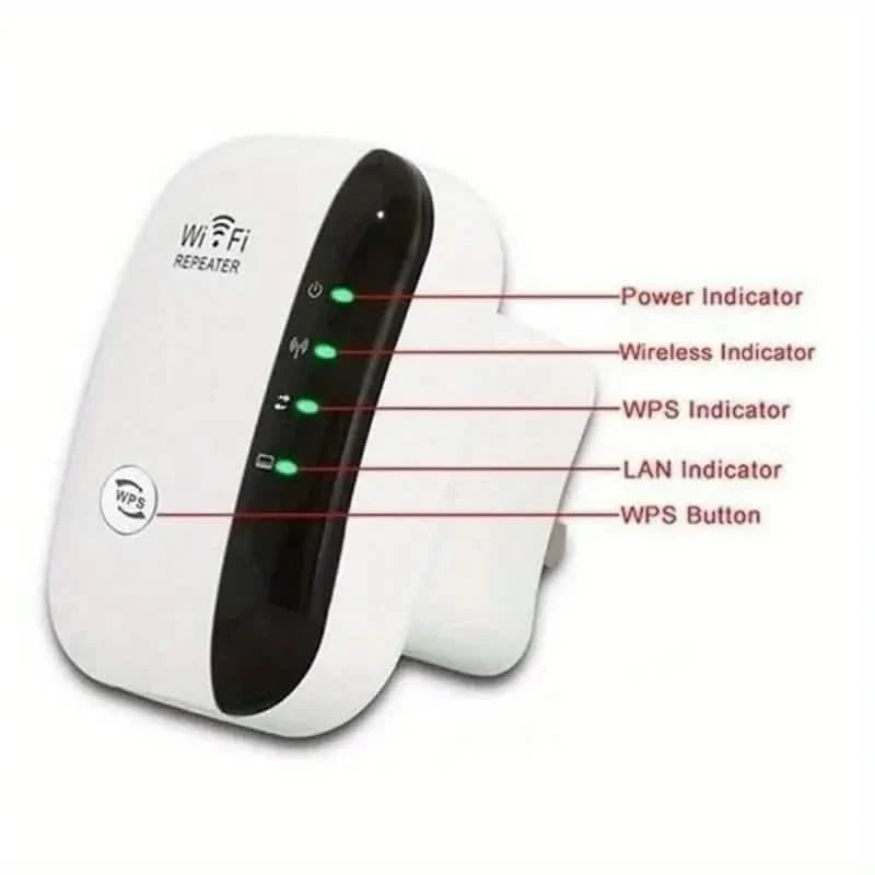 Amplificateur d'extension WiFi longue portée, booster de signal, répéteur Internet sans fil avec port Ethernet