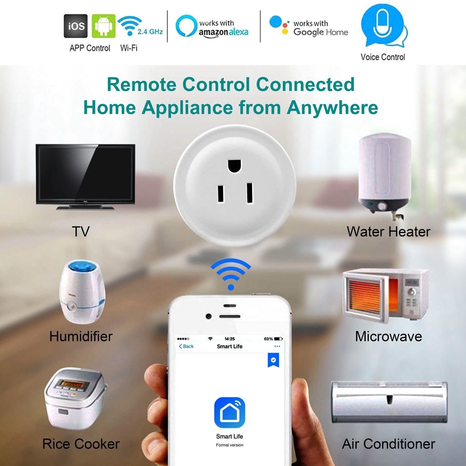 Prise Intelligente Wi-Fi APP Télécommandée