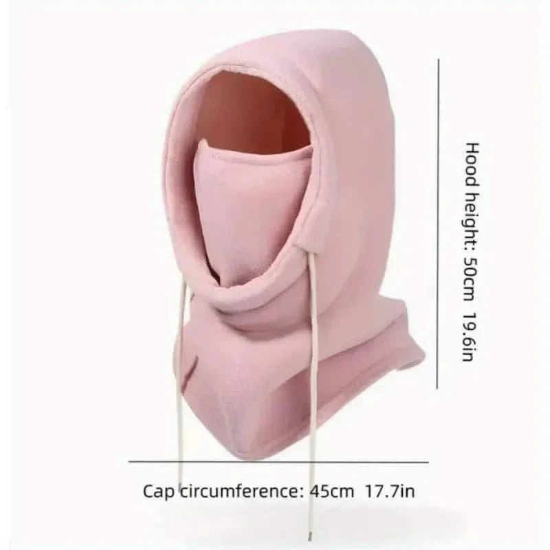 Passe-montagne cagoule d'hiver - Cache-cou chaud avec capuche