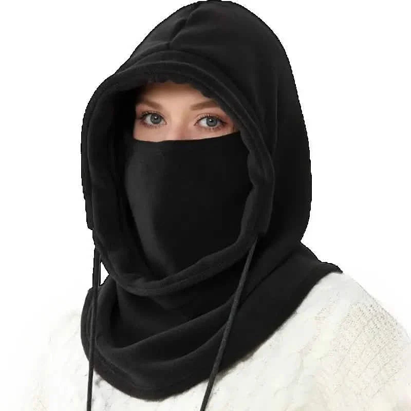 Passe-montagne cagoule d'hiver - Cache-cou chaud avec capuche
