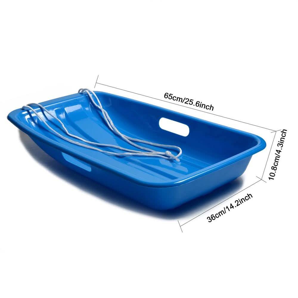 冬用ブルー プラスチック製スノースレッドボート型そり