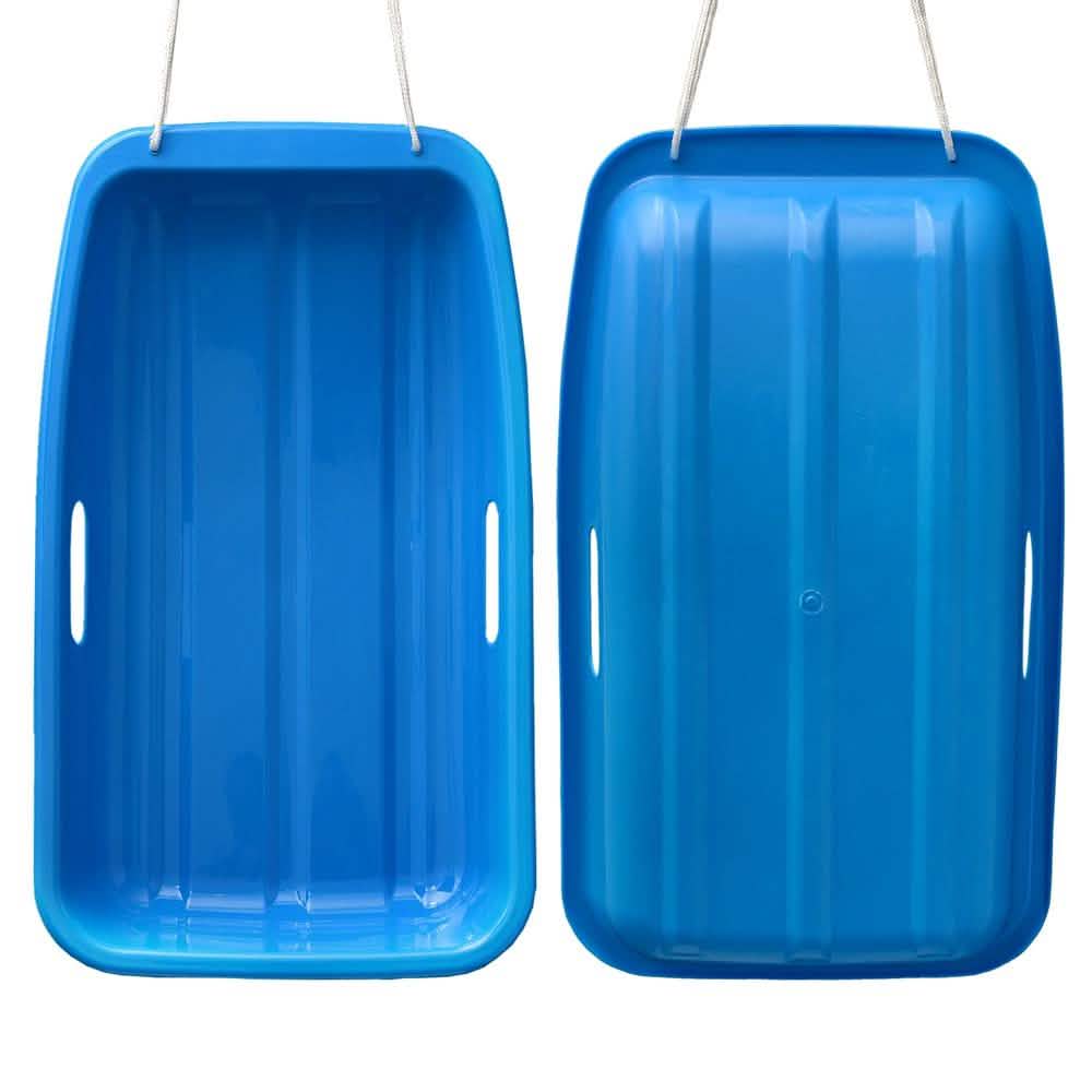 冬用ブルー プラスチック製スノースレッドボート型そり