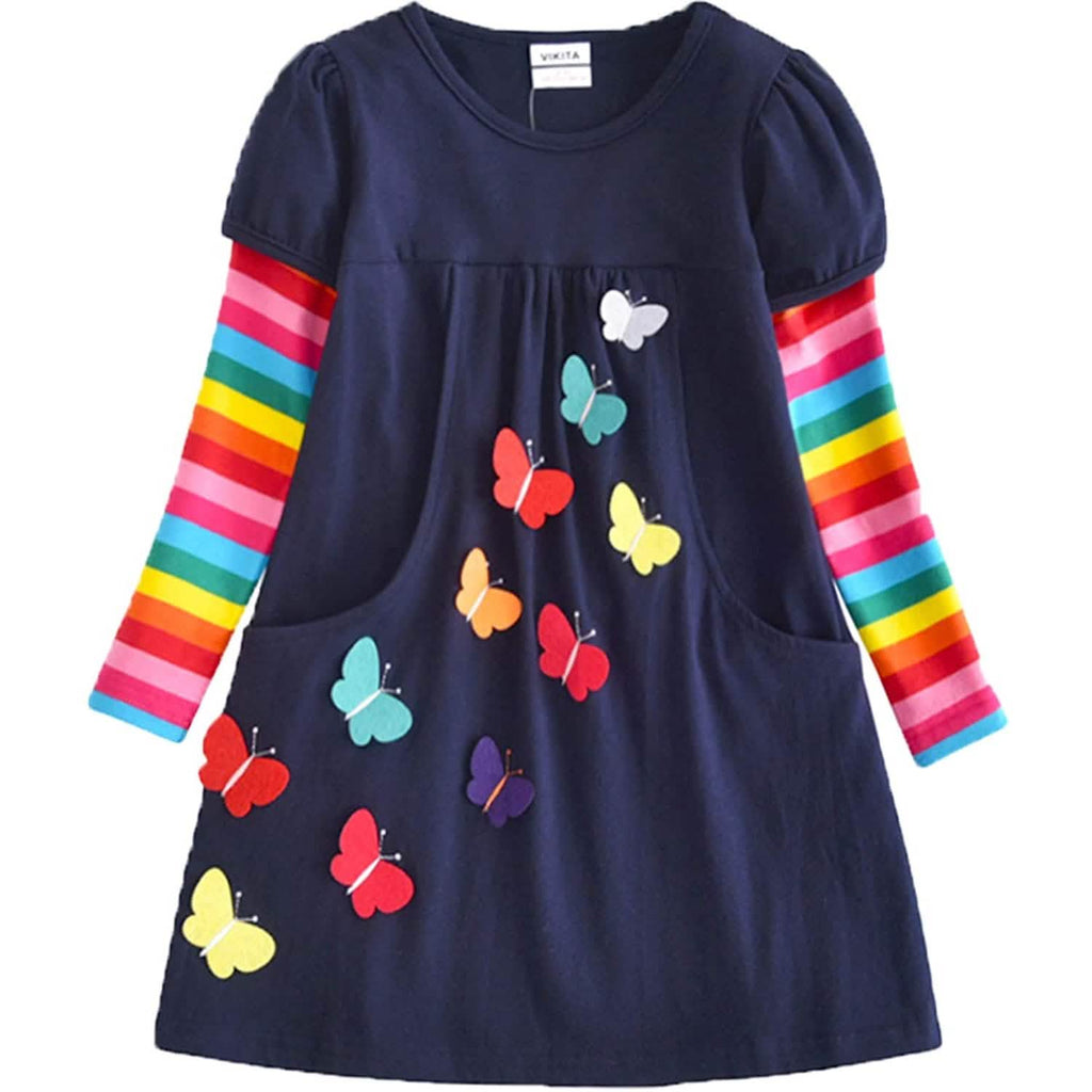 Robe à manches longues pour fillette (hiver)
