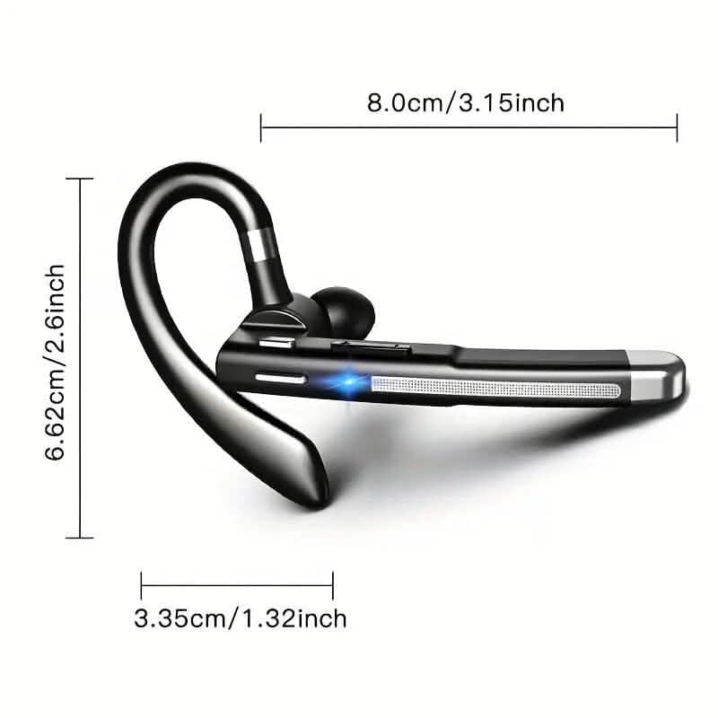 Wireless 5.3 Single-Ear Business Headset with Mic