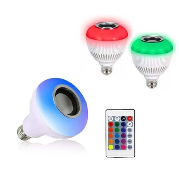 Ampoule intelligente et haut-parleur Bluetooth multicolore