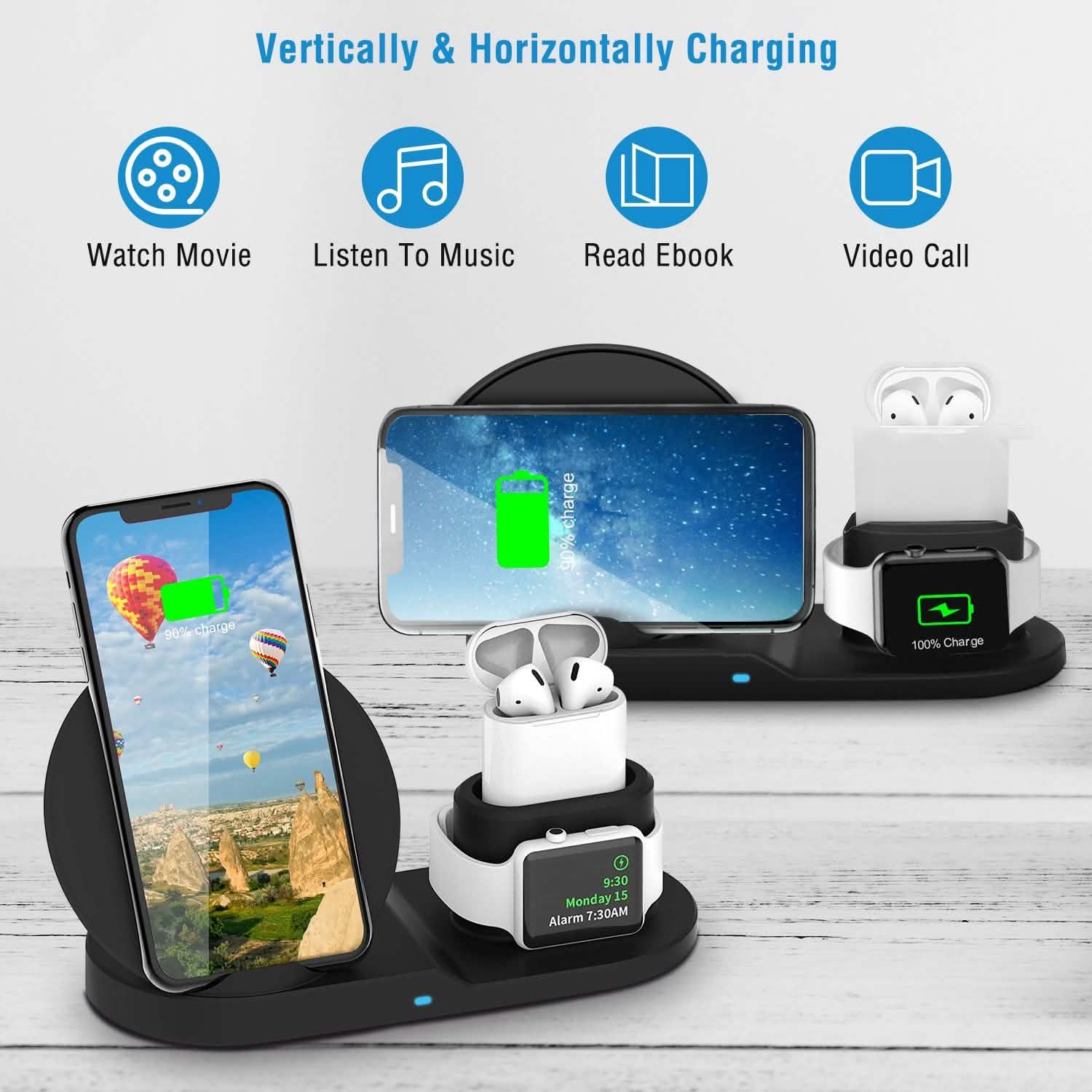 Wireless Charger 10W Fast Charging Station
