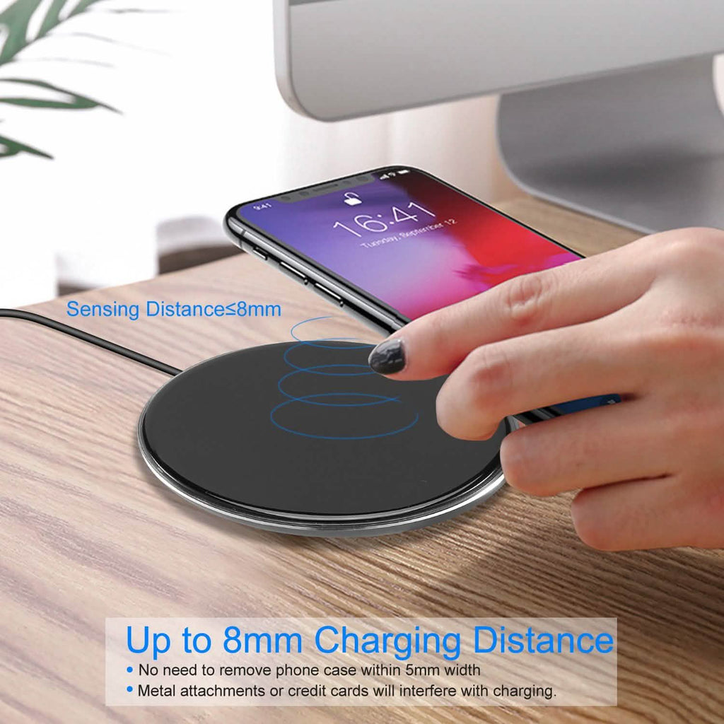 Wireless Charger Qi-Certified Ultra Slim 5W Charging Pad