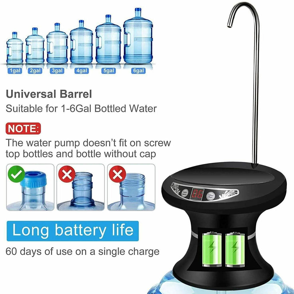Wireless Electric Drinking Water Bottle Pump Dispenser