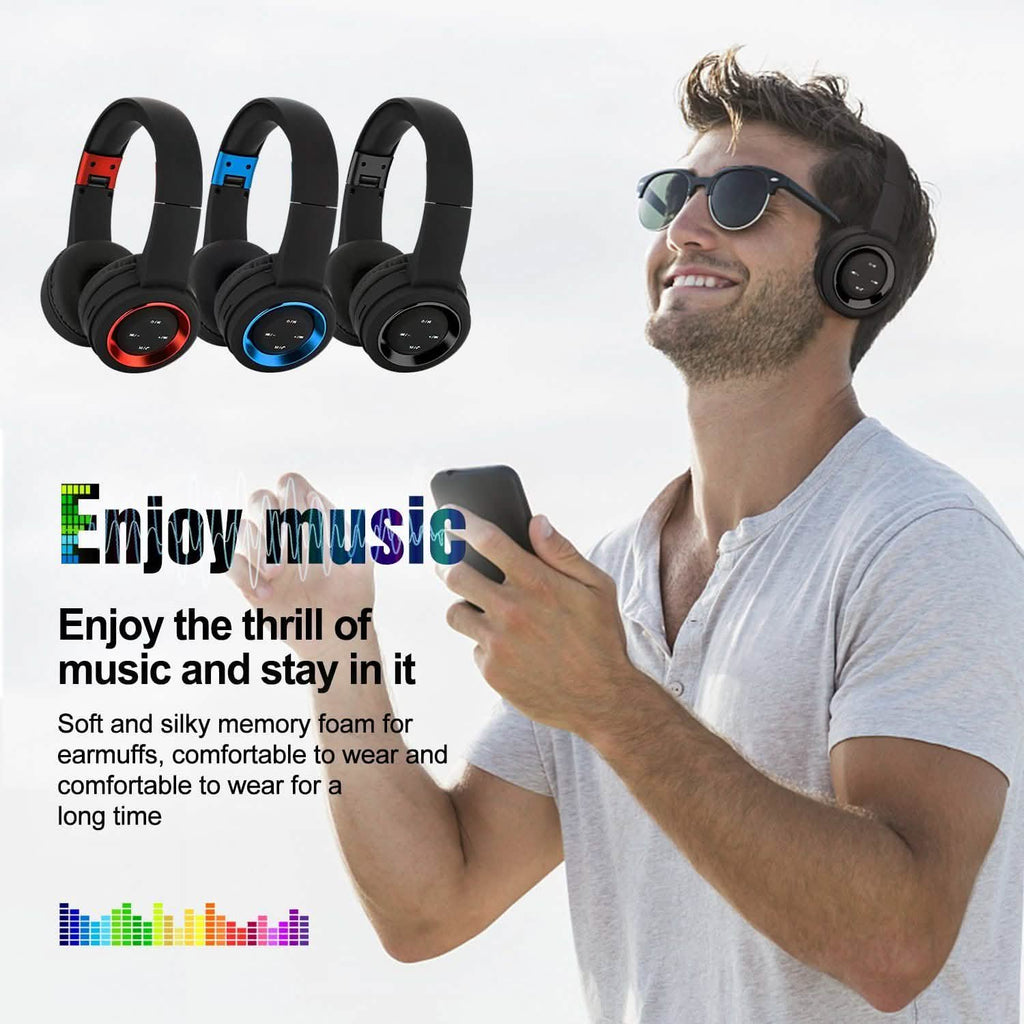ワイヤレスヘッドホン Bluetoothヘッドセット ノイズキャンセリング オーバーイヤー マイク付き