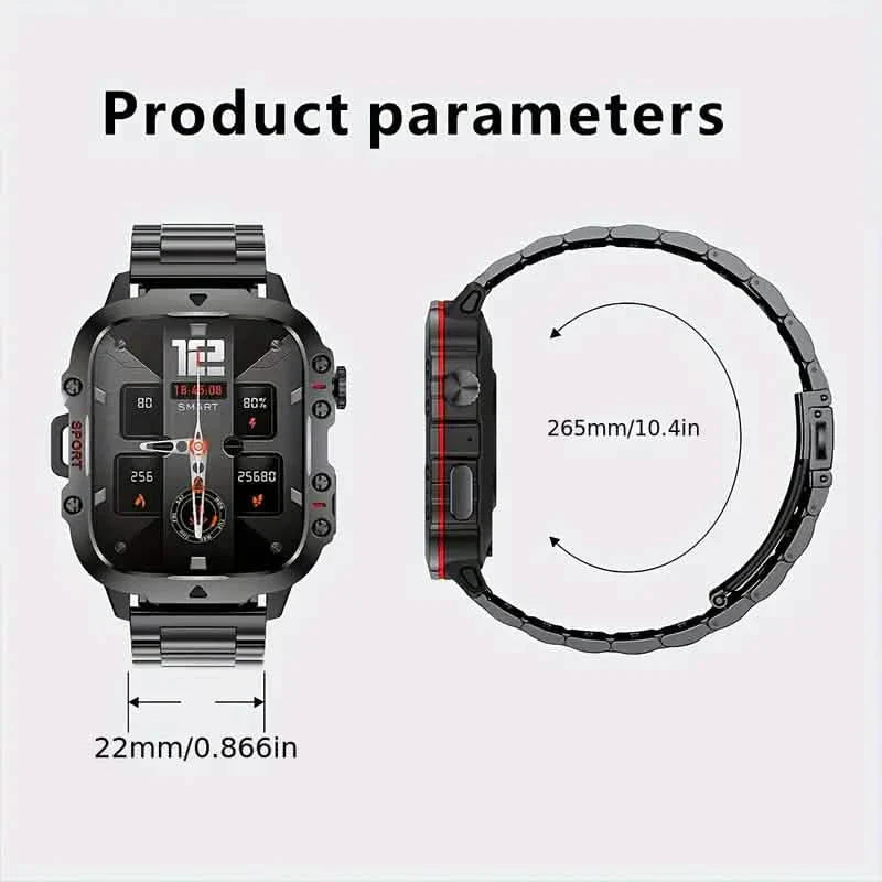 Wireless Talk Fitness AI Voice Outdoor 100+ Sports Mode Outdoor Smart Watch