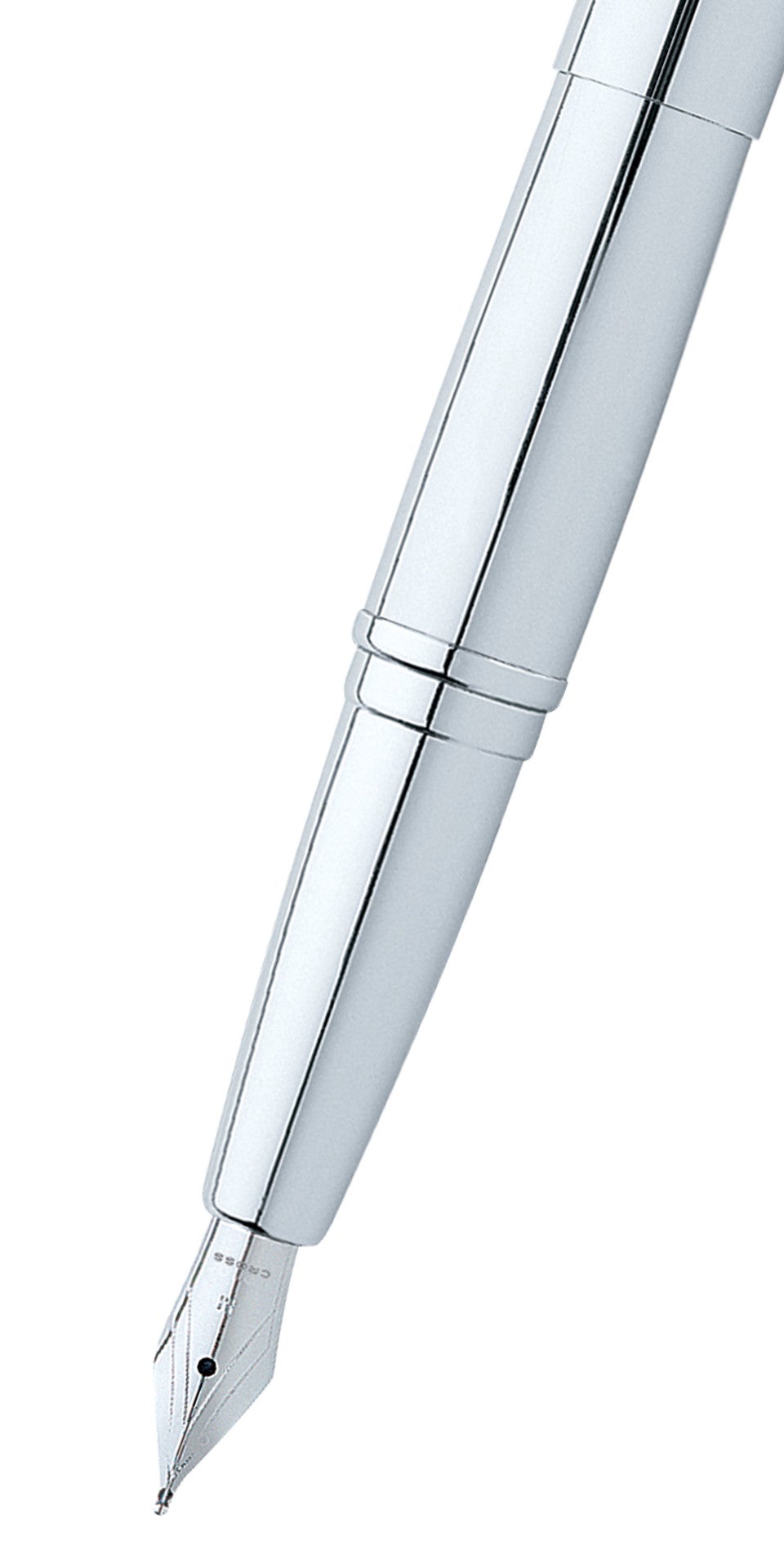 ATX® Pure Chrome Stainless Steel Fine Nib Fountain Pen