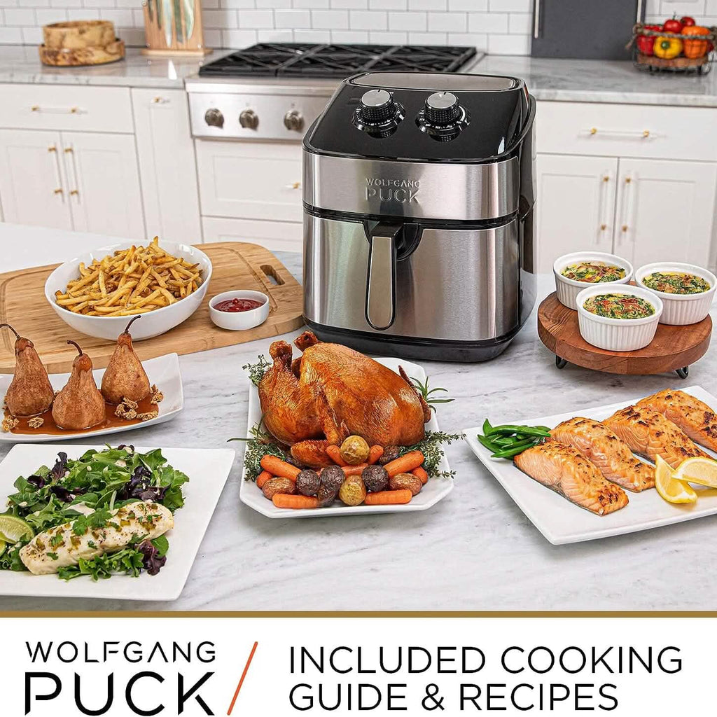 Friteuse à air chaud Wolfgang Puck en acier inoxydable de 9,2 L