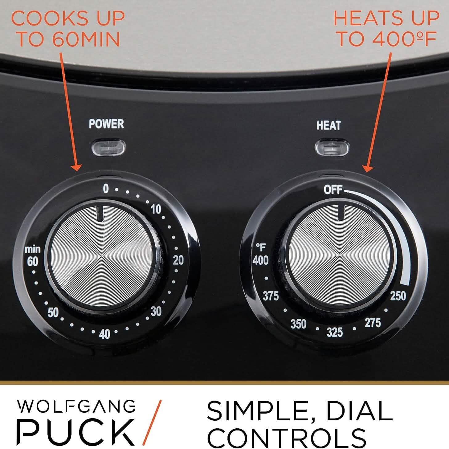 Friteuse à air chaud Wolfgang Puck en acier inoxydable de 9,2 L