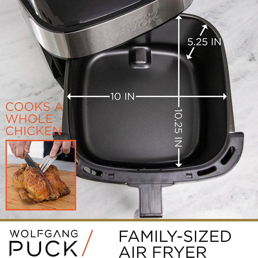 Friteuse à air chaud Wolfgang Puck en acier inoxydable de 9,2 L
