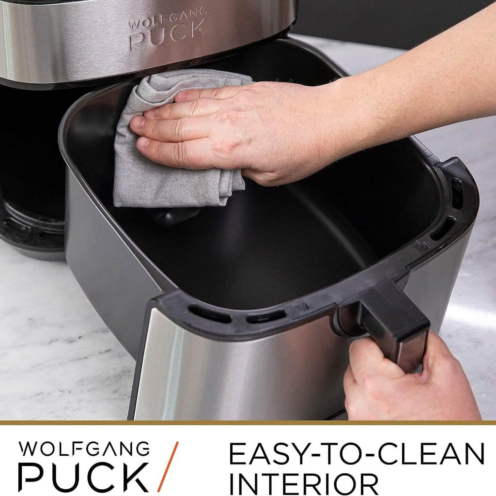 Friteuse à air chaud Wolfgang Puck en acier inoxydable de 9,2 L