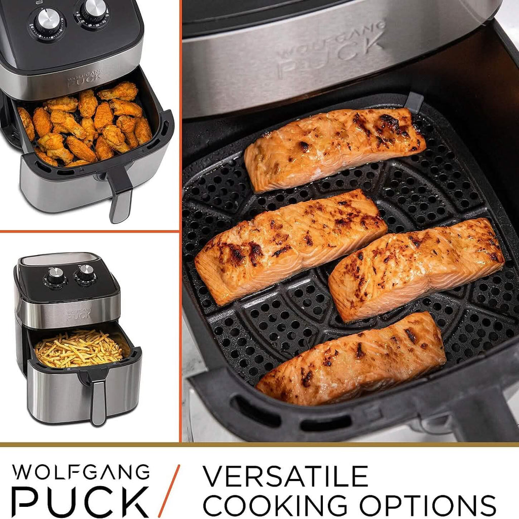 Friteuse à air chaud Wolfgang Puck en acier inoxydable de 9,2 L