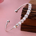 Bracelet en argent tendance pour femme