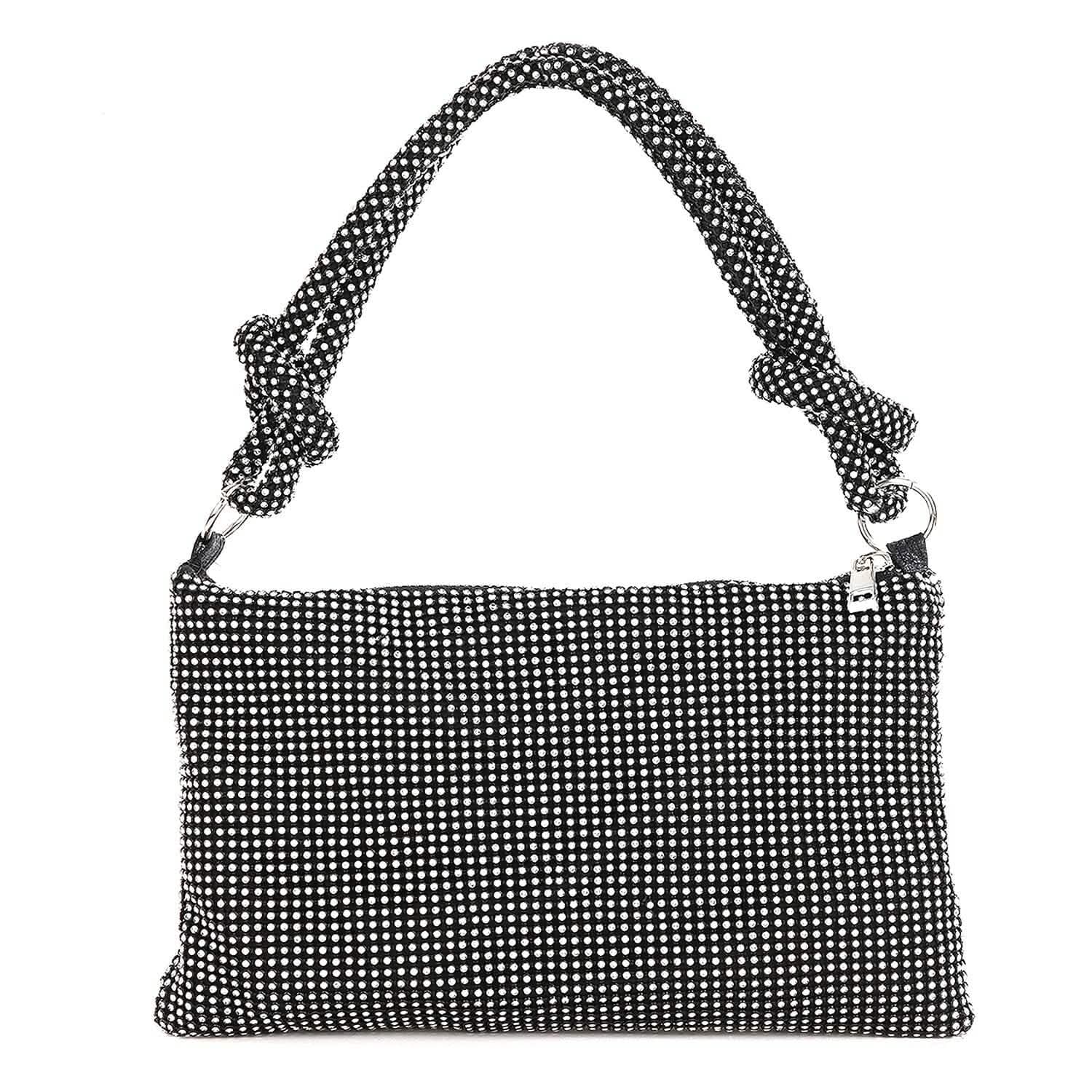 Women Glitter Evening Bags Shiny Rhinestone Handbag Purses