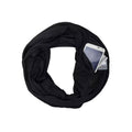 Écharpe infinity légère pour femme avec boucle et poche zippée