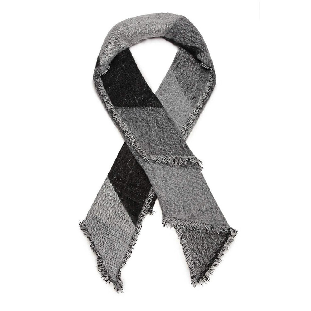 Women Long Soft Knitted Shawl Extra Thick Plaid Blanket Wrap Cape