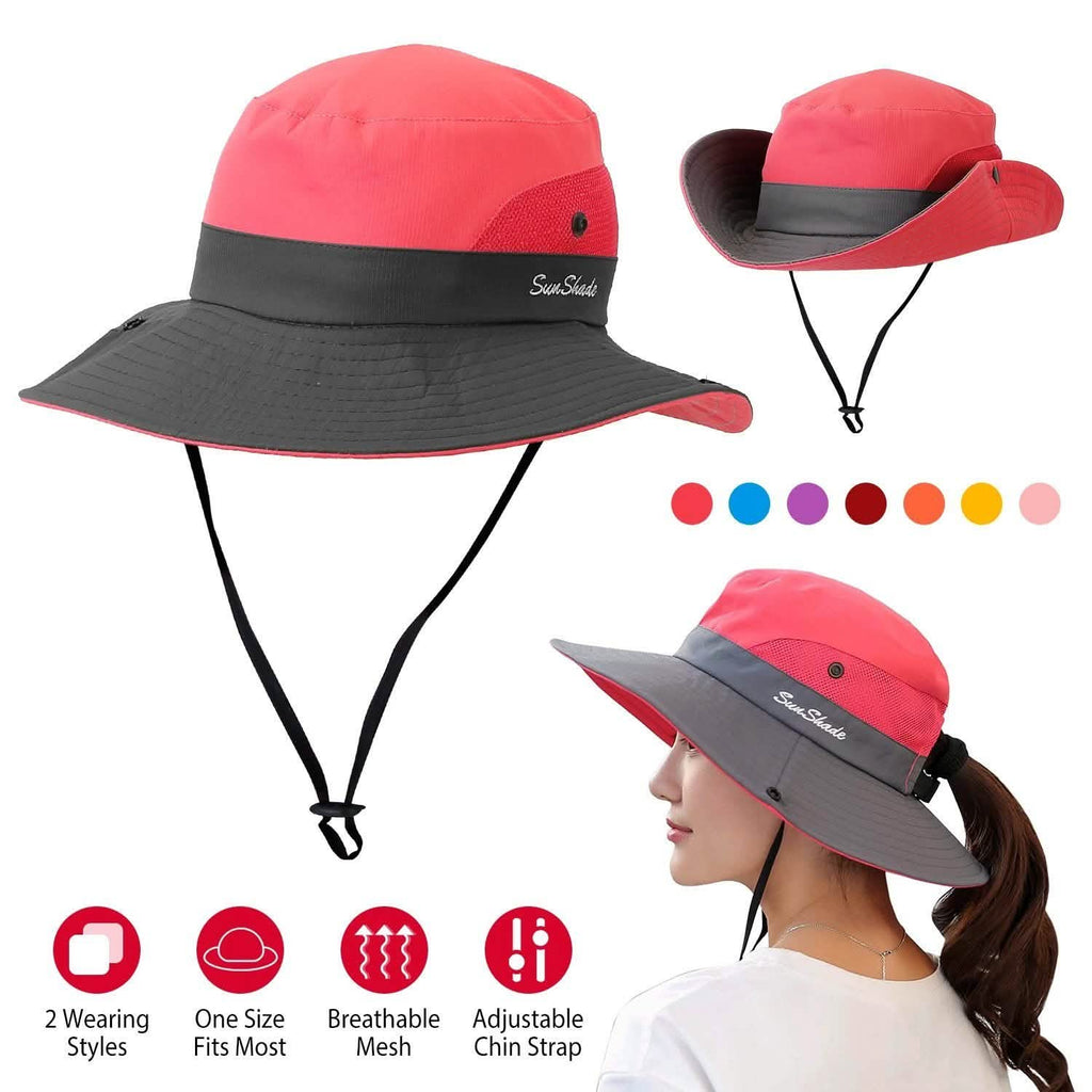 Chapeaux de soleil bob pliables pour femme