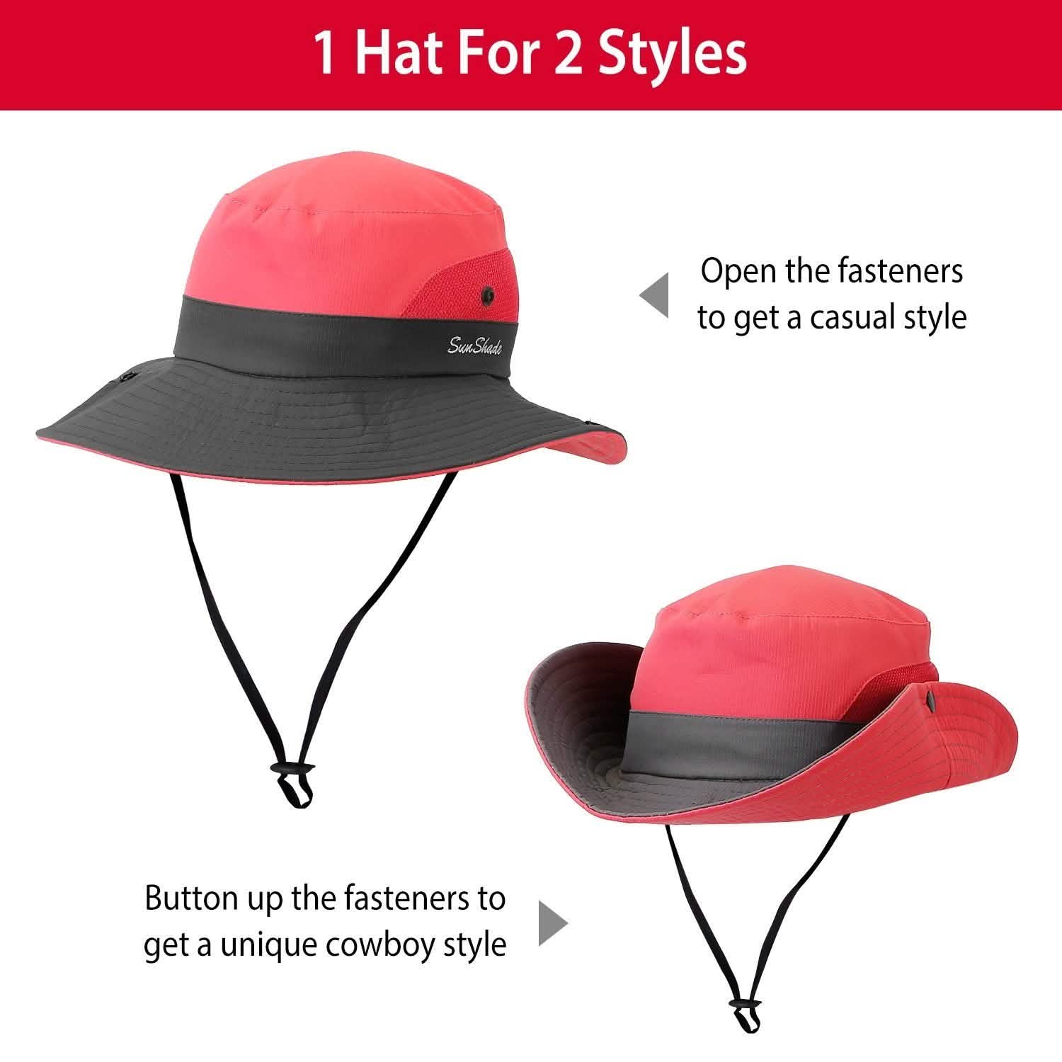 Chapeaux de soleil bob pliables pour femme