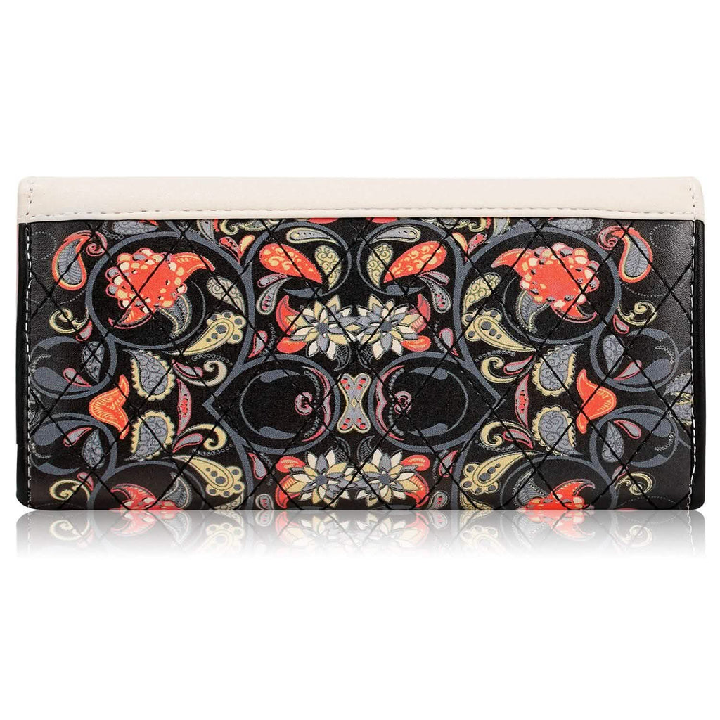 Women Wallet Soft Leather Trifold Clutch Purse