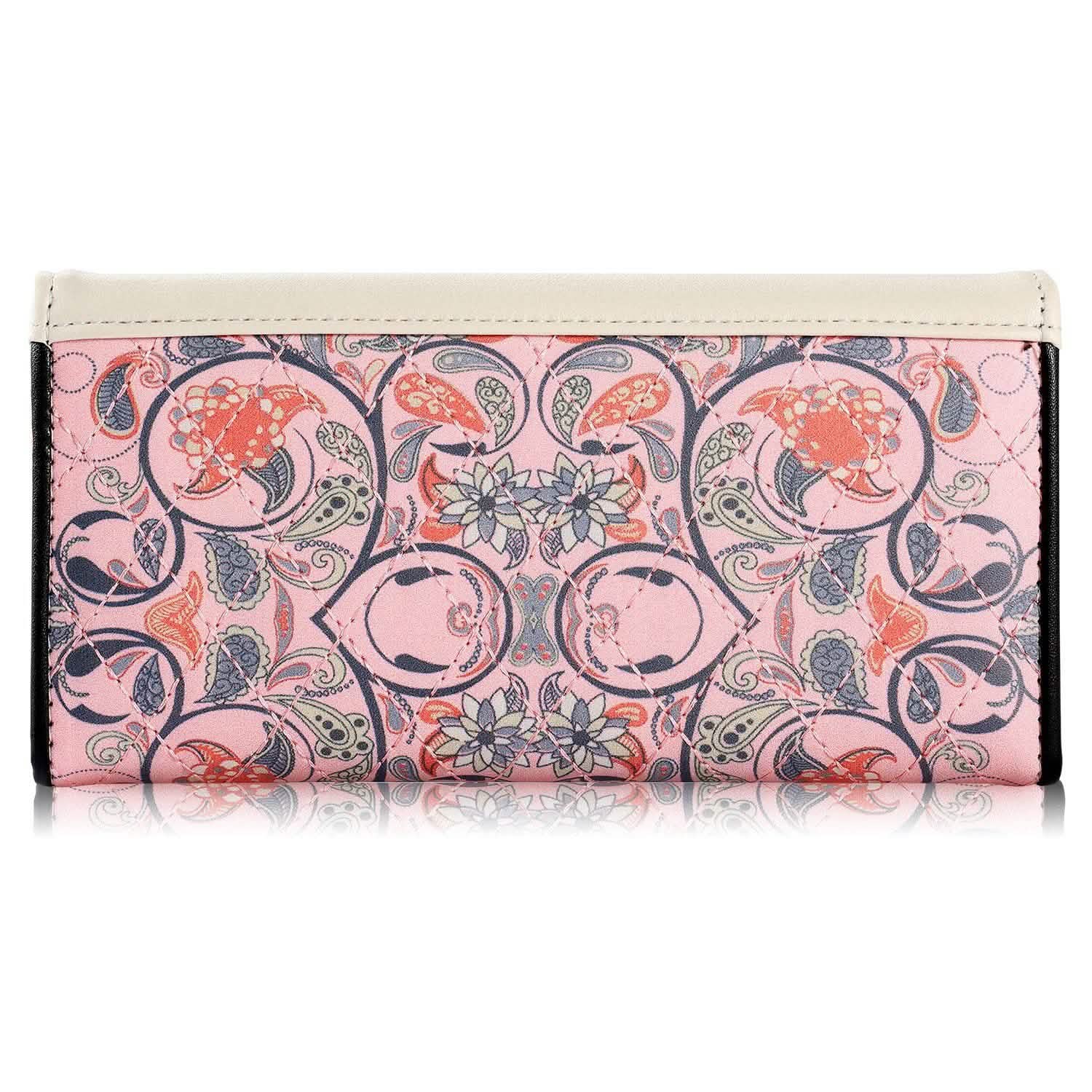 Women Wallet Soft Leather Trifold Clutch Purse