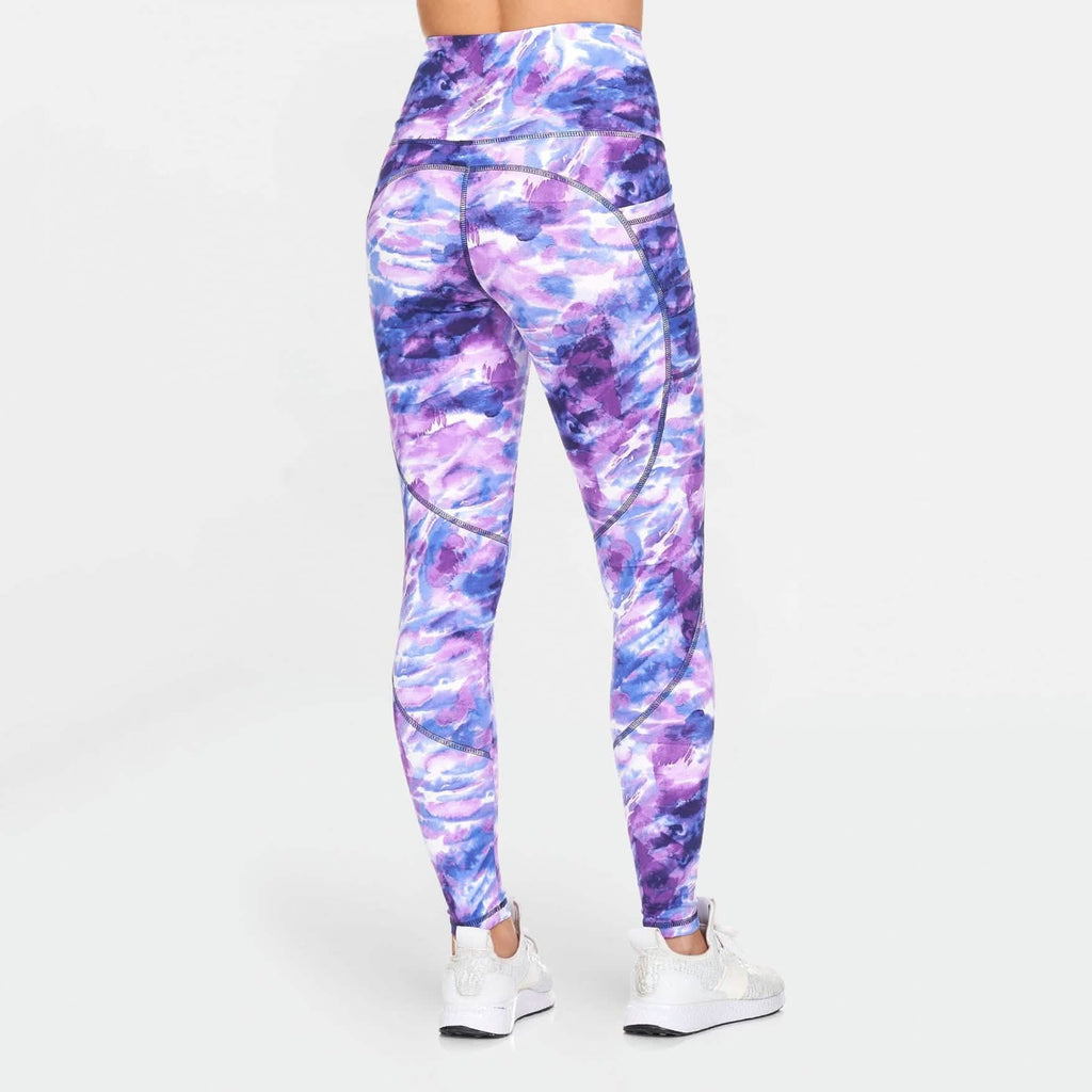 Women's Active High Rise Printed Leggings with Pockets