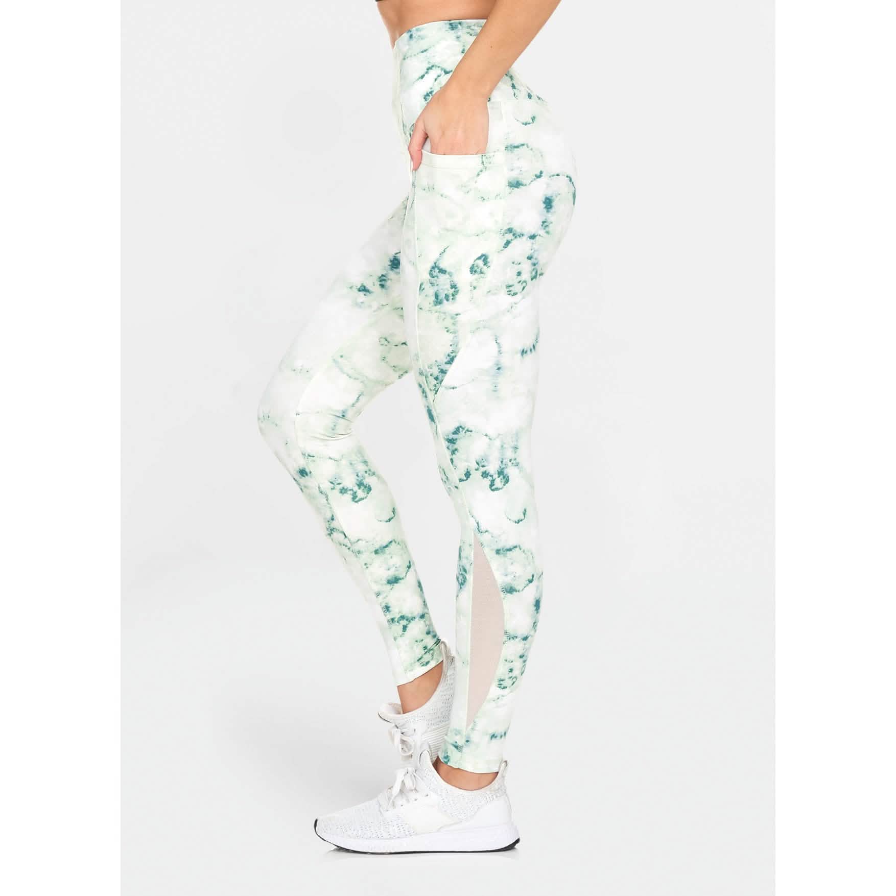 Women's Active High Rise Printed Leggings With Pockets