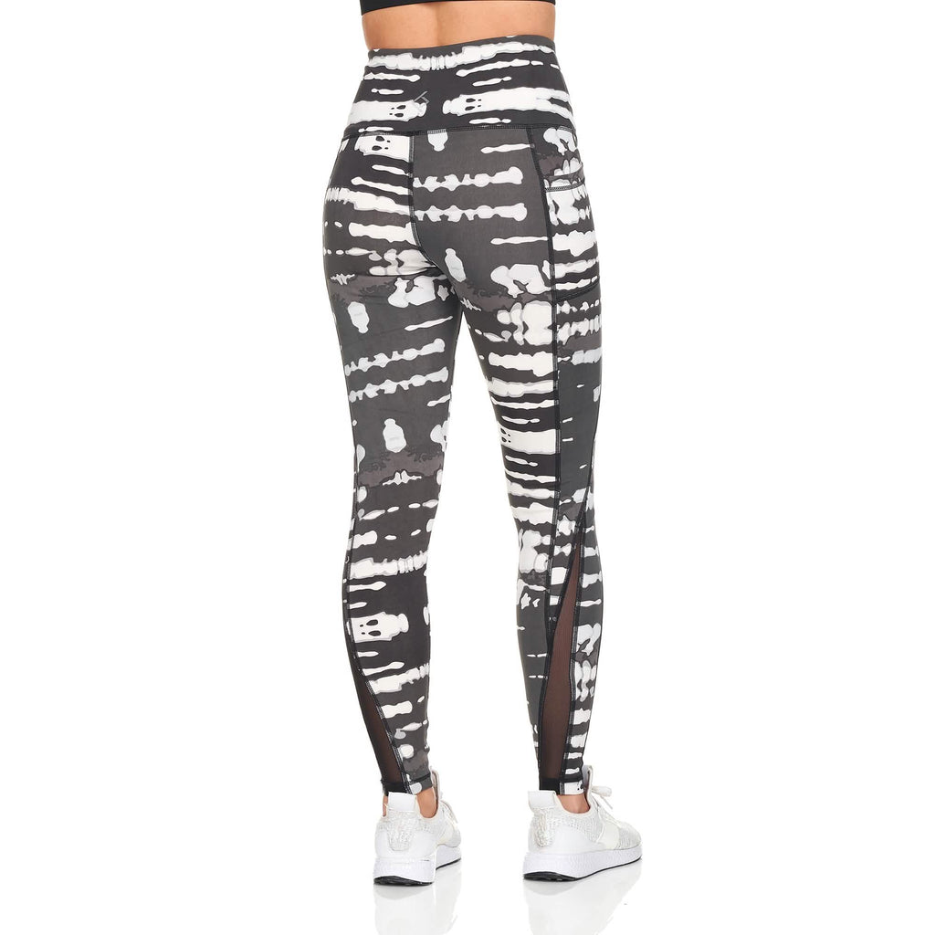 Legging imprimé taille haute de sport pour femme avec poches