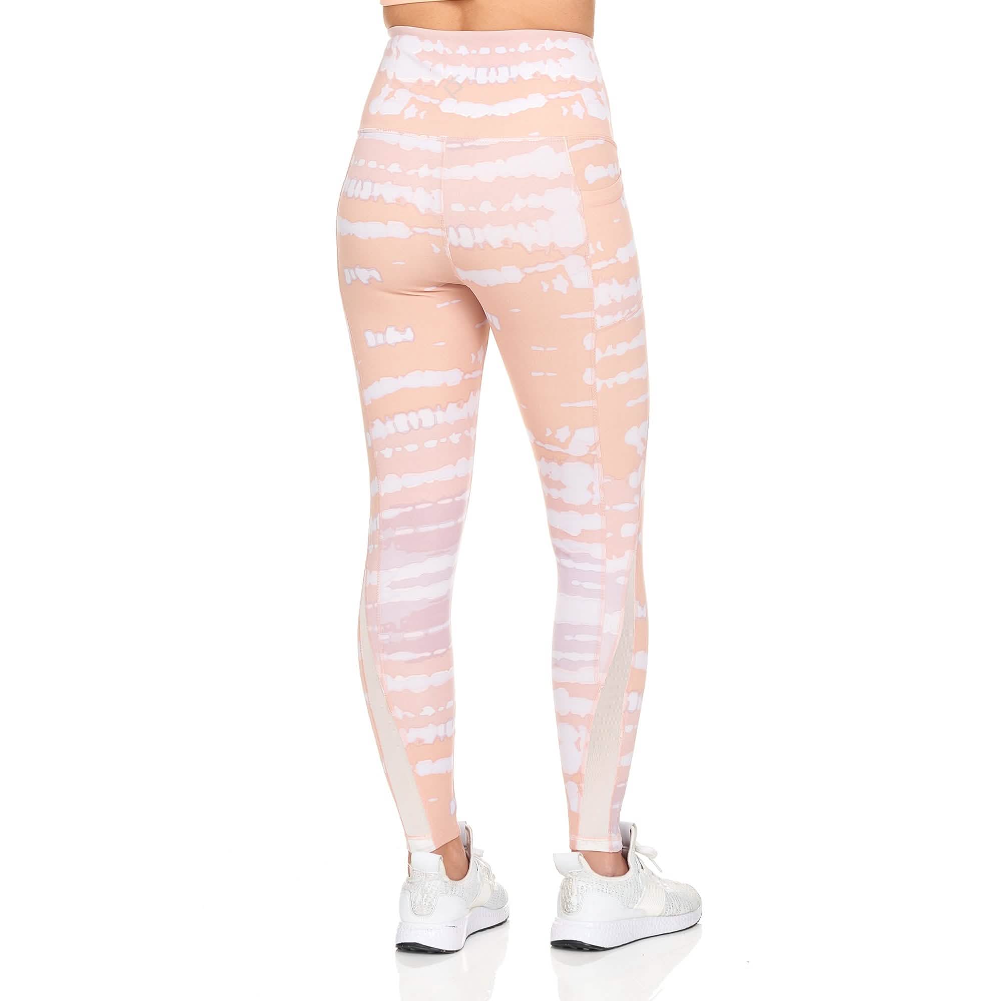 Legging imprimé taille haute de sport pour femme avec poches