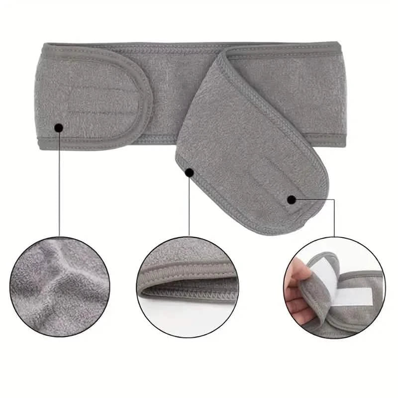 Serre-tête réglable pour femme avec bandeau de maquillage doux et antidérapant