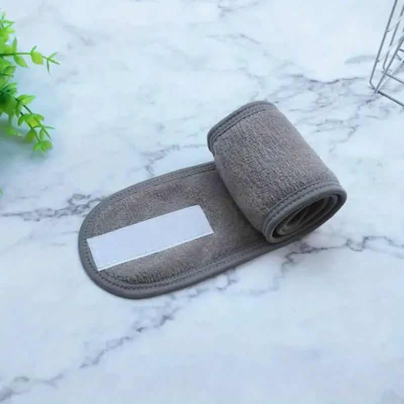 Serre-tête réglable pour femme avec bandeau de maquillage doux et antidérapant