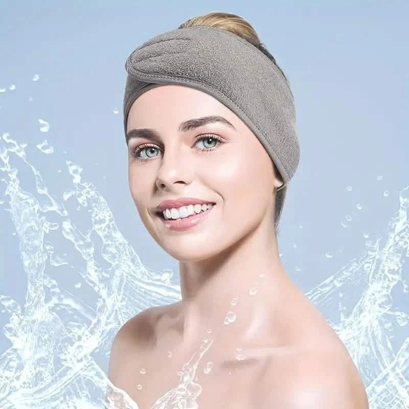 Serre-tête réglable pour femme avec bandeau de maquillage doux et antidérapant