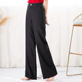 Pantalon en sergé doux et droit basique pour femme