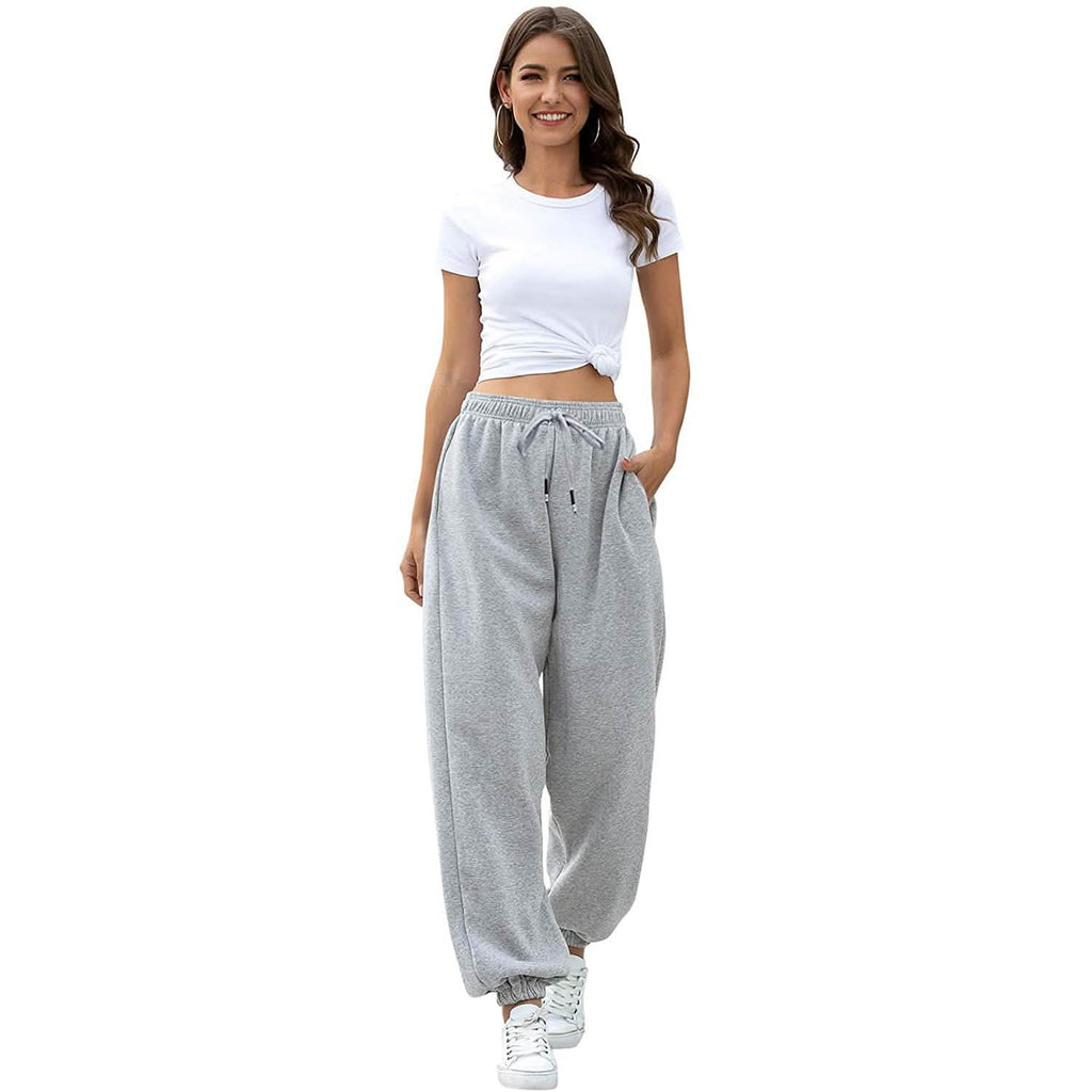 Pantalon de jogging femme ceinturé avec poches