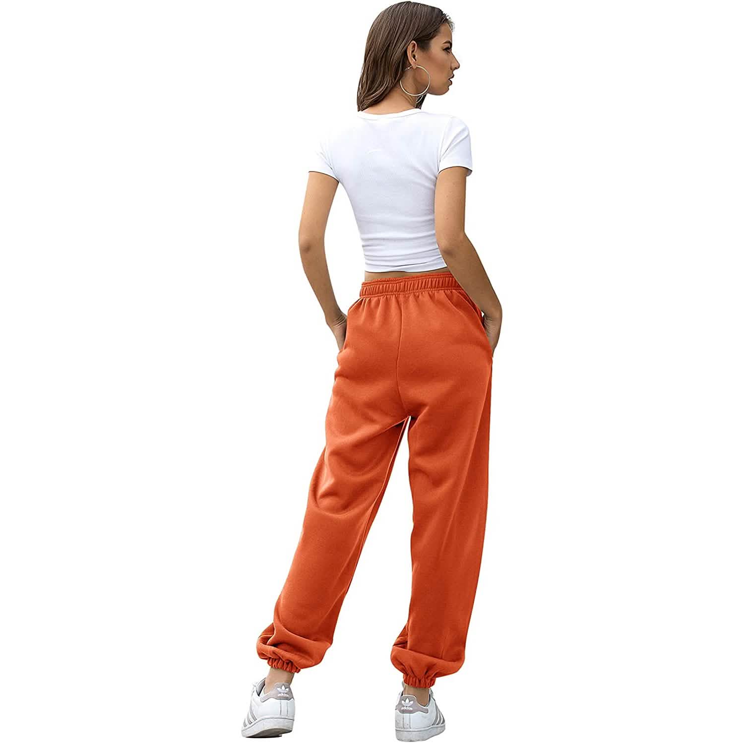Pantalon de jogging femme ceinturé avec poches