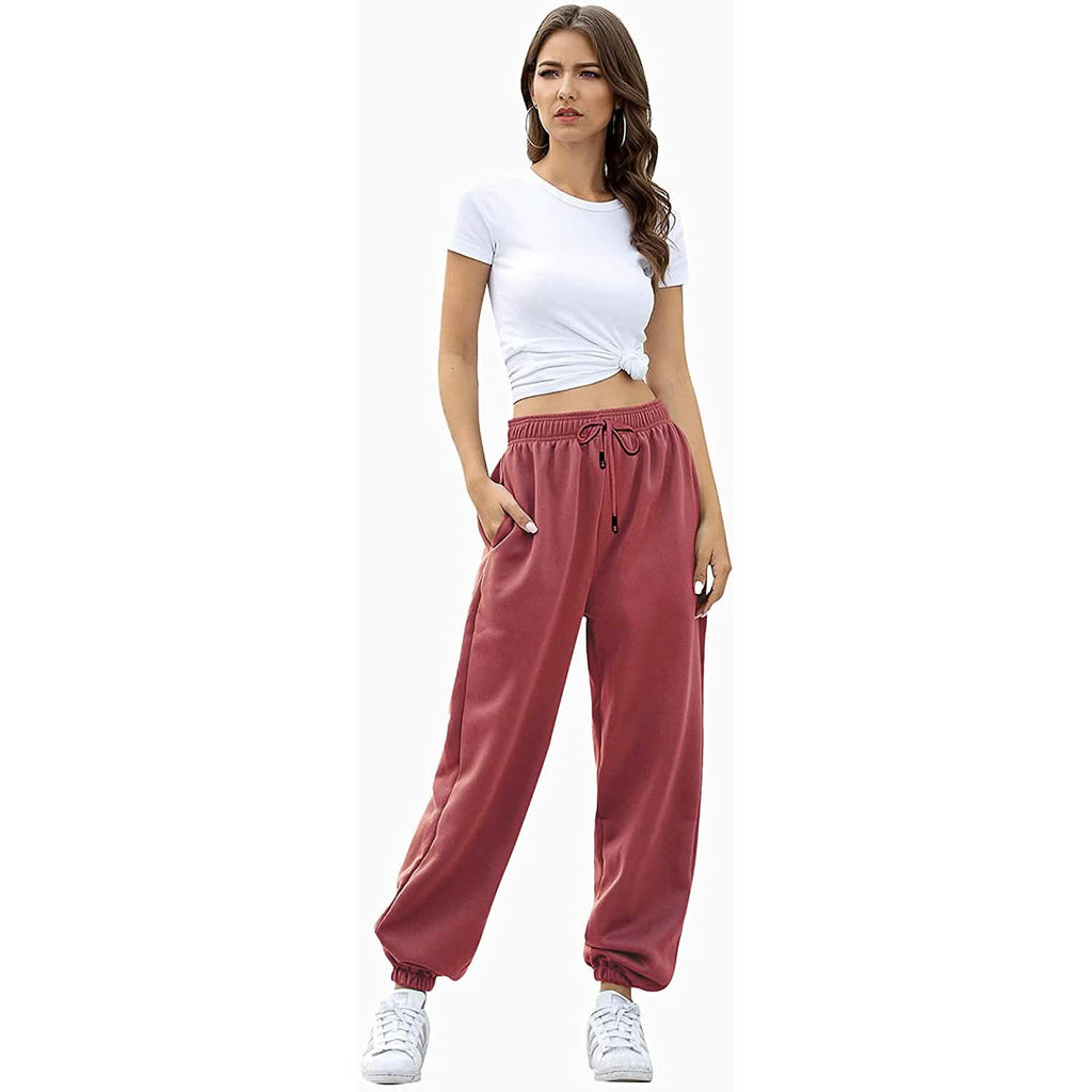 Pantalon de jogging femme ceinturé avec poches