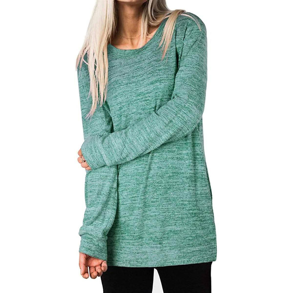 Sweat-shirts décontractés à manches longues et coupe ample pour femme