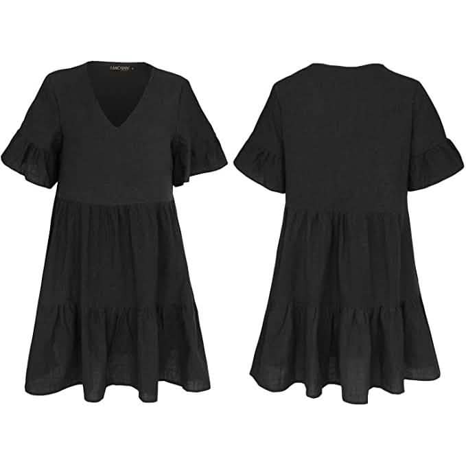 Women’s Cute Shift Dress with Pockets