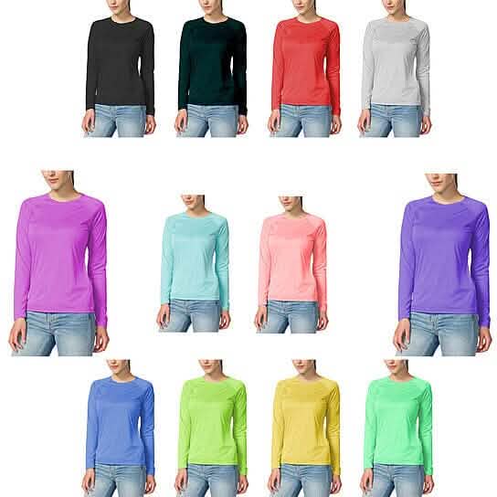 T-shirt respirant à manches longues Dri-Fit évacuant l'humidité pour femme